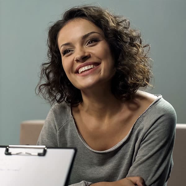 Adult meeting with a counselor for bipolar disorder support
