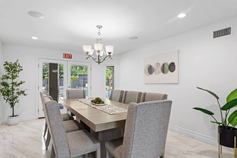 Dining room at a Victory Bay residential mental health treatment center