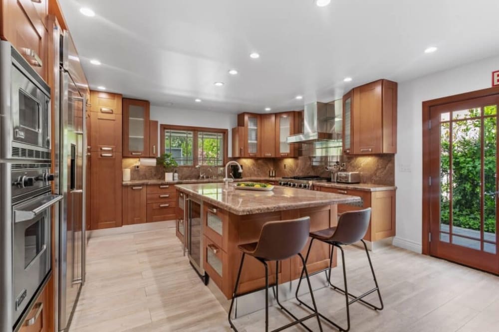 Full kitchen at a Victory Bay residential mental health facility